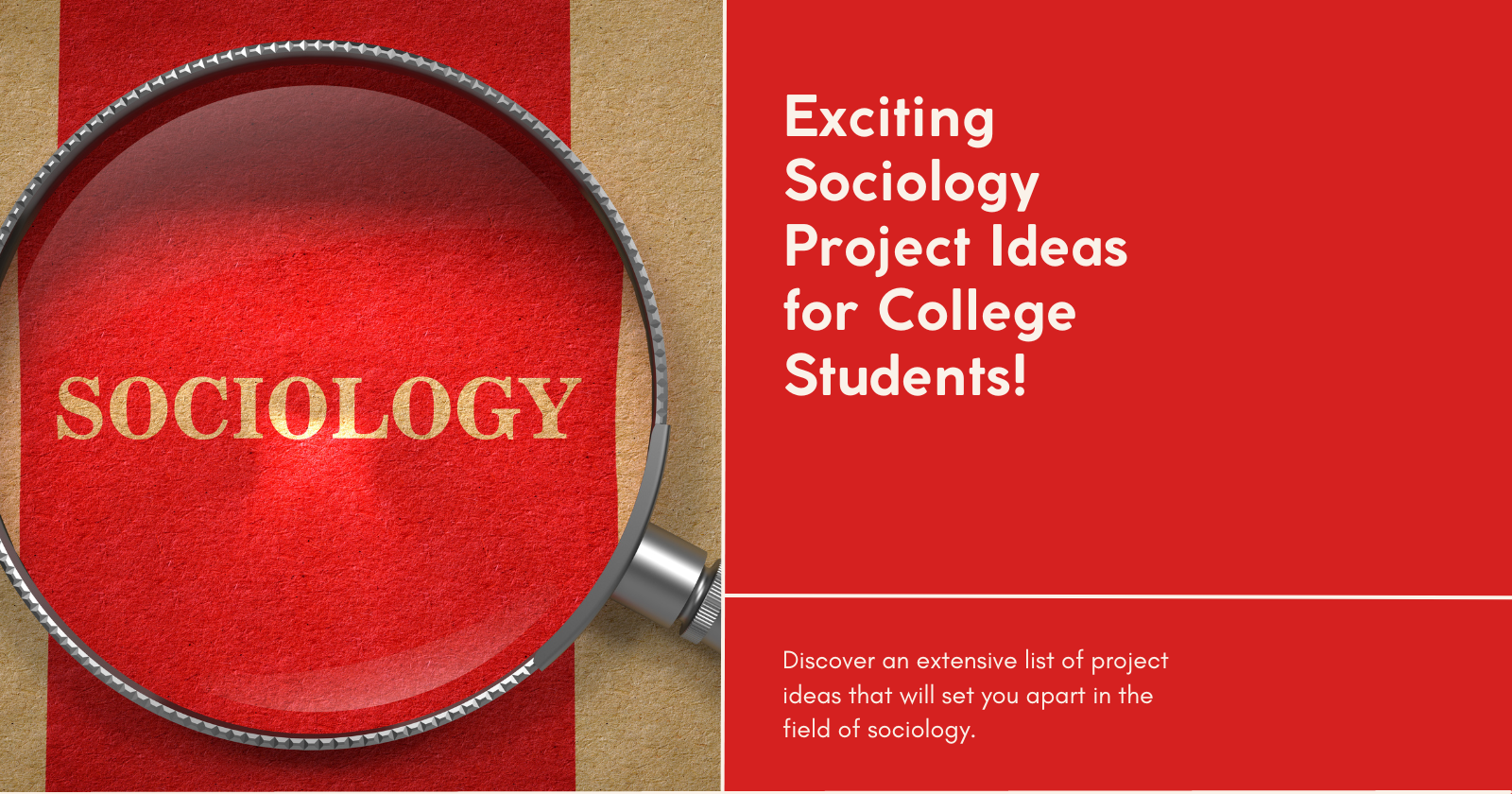 Project Mart - Sociology Projects