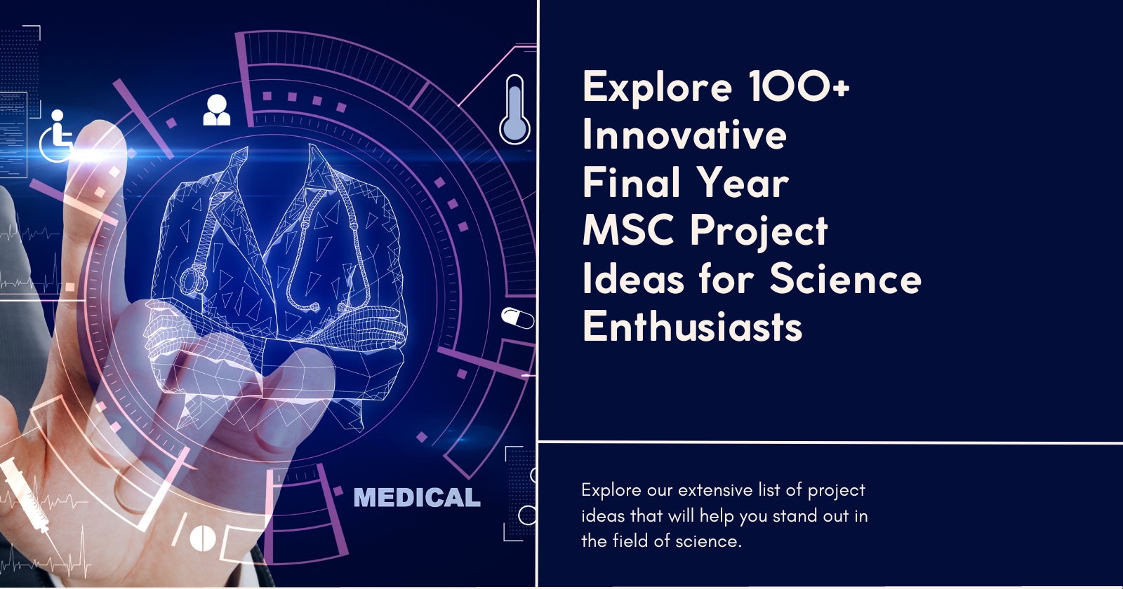 Top 100 MSc Final Year Project Topics and Ideas Project Mart