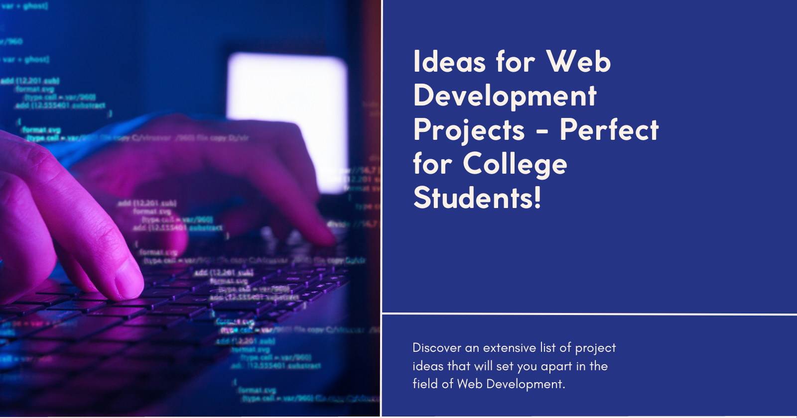 Web development project ideas for college students Project Mart