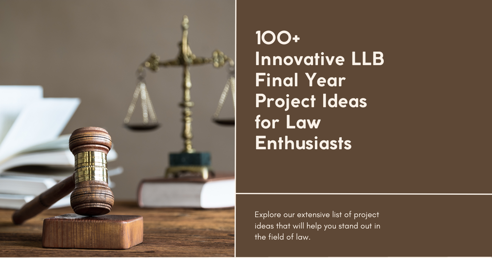 Top 100 LLB Final Year Project Topics and Ideas Project Mart